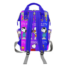 Load image into Gallery viewer, Autism Snoopy Custom Multi-Function Diaper Backpack/Diaper Bag
